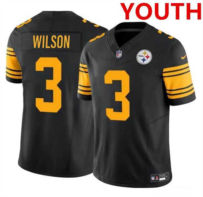 Youth Pittsburgh Steelers #3 Russell Wilson Black 2023 F.U.S.E. Color Rush Limited Jersey Dzhi,We sell and wholesale Youth Pittsburgh Steelers #3 Russell Wilson Black 2023 F.U.S.E. Color Rush Limited Jersey Dzhi on line form chian!